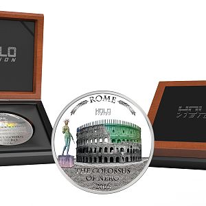 2016 Niue 3 Ounce Colossus Of Nero Holo Vision Silver Coin Set