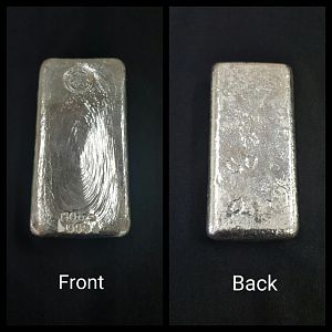 Auction 111 - Vintage Perth Mint Silver Cast Bar - 50 Oz