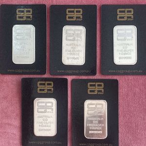 5x 1oz CPG minted bars in card