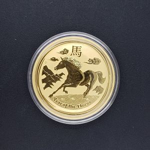 Auction 91 - Perth Mint 2014 Year Of The Horse Gold Coin - 1oz (Series 2)