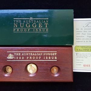 Auction 97 - 1993 Proof Issue Of The Australian Nugget Gold Bullion Coin Series - 0.4oz