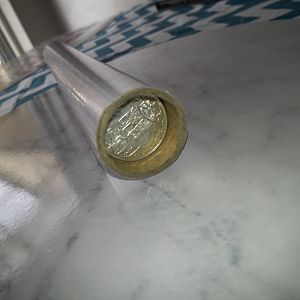 coins in roll sideways
