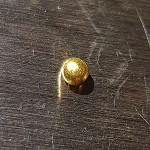 recovered gold close up