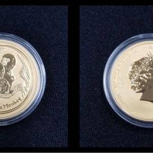 Auction 110 - Perth Mint 2016 Lunar Monkey Gold Coin - 0.5oz
