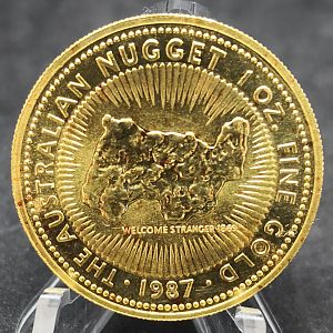 1987 1oz Gold Kang Nugget