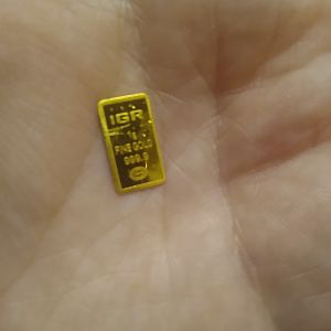 IGR 1gr gold bar