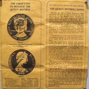 1980 Queen Mother Proof Advertising #2