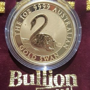 2021 1oz Gold Swan