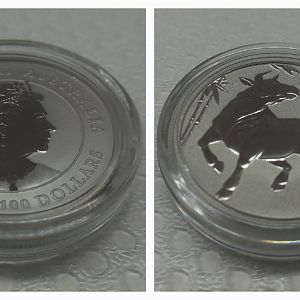 1oz Platinum Coin - Ox