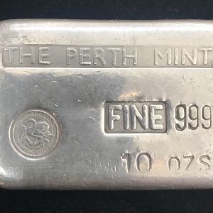 Perth Mint 10oz Silver Bar A1551