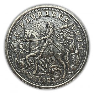 Roman Booteen Durers Knight 1 Oz Hobo Nickel - Obverse