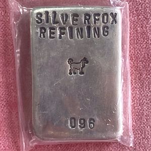 2.5 oz Silver bar by SILVERFOX