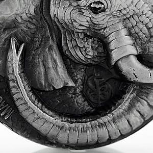 2017 5 Ounce Elephant "Big 5" Mauquoy High Relief Silver Proof Coin on Vimeo
