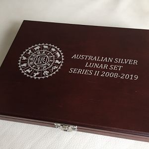 Coin Box 5 coin silver Lunar Series 2 coin box (Pic 2)