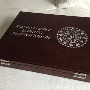 Coin Box 6 coin silver Lunar Series 1 coin box (Pic 3)