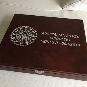 Coin Box 6 coin silver Lunar Series 2 coin box (Pic 1)