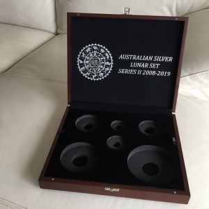 Coin Box 6 coin silver Lunar Series 2 coin box (Pic 2)