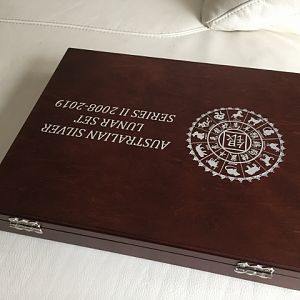 Coin Box 6 coin silver Lunar Series 2 coin box (Pic 3)