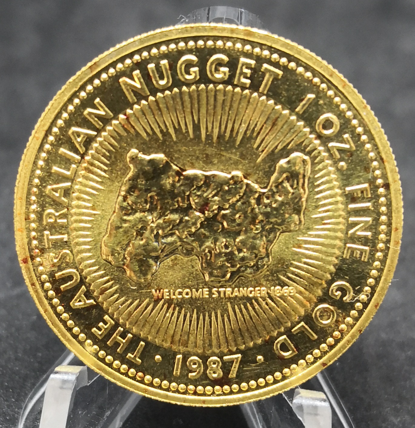 1987 1oz Gold Kang Nugget
