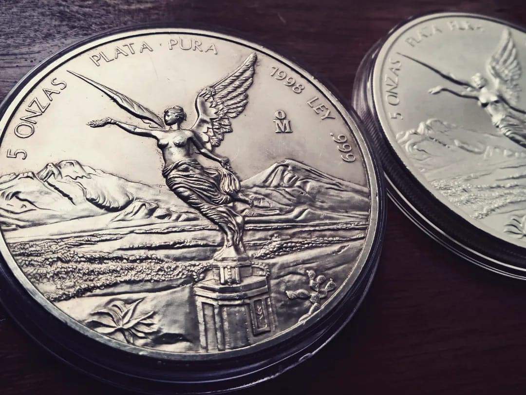 1996 & 1998 - 5oz Silver Libertad BU