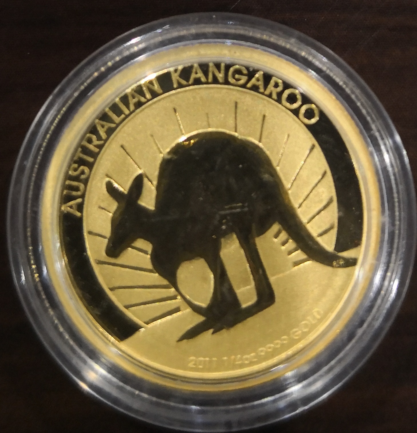 2011 025oz Gold Kang Sunset