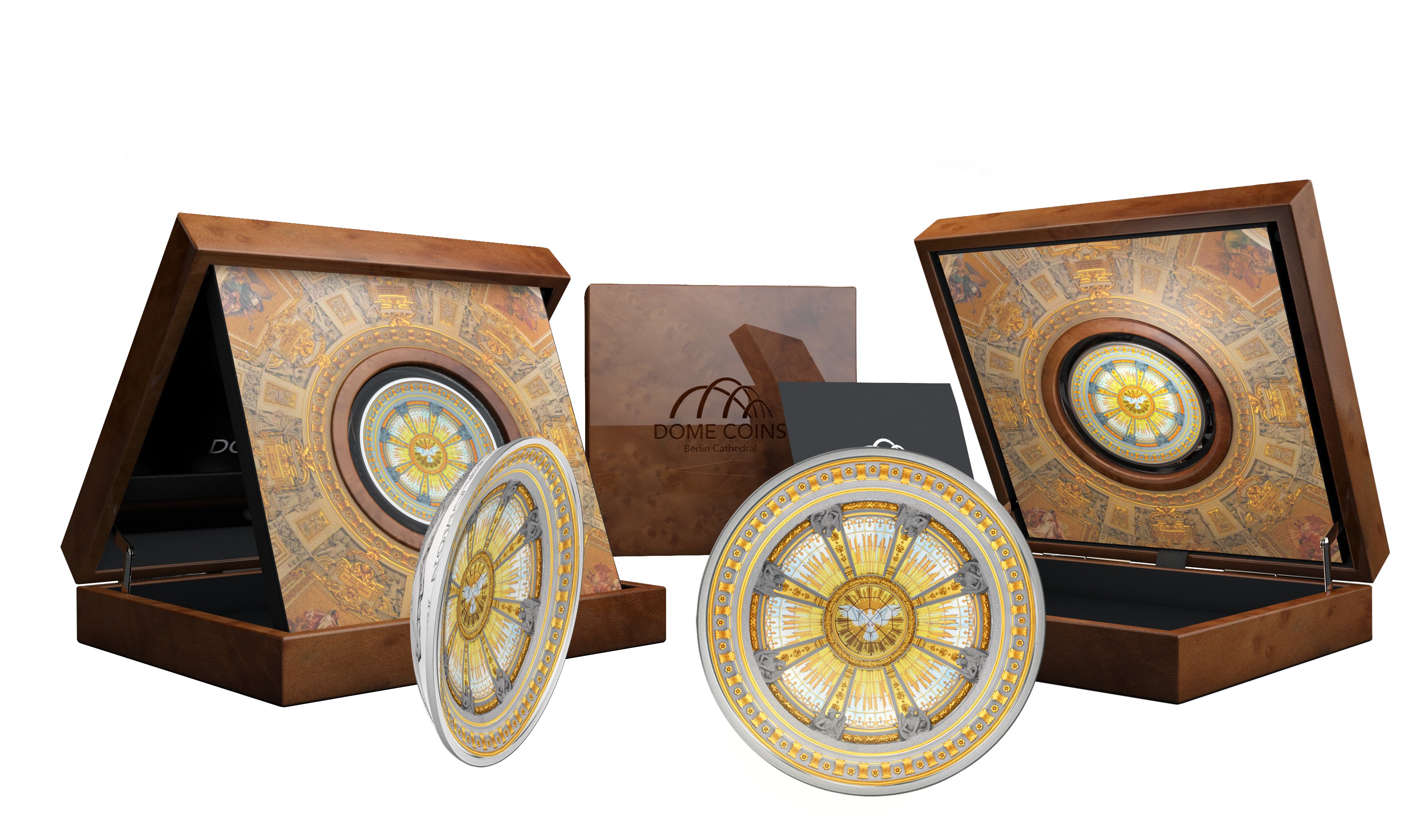 2016 Solomon Islands 3 Ounce Berlin Cathedral Convave Dome Silver Proof Kit