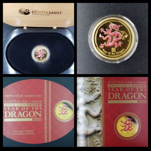 Auction 101 - Perth Mint 2012 Year Of The Dragon Coin (Series 2)