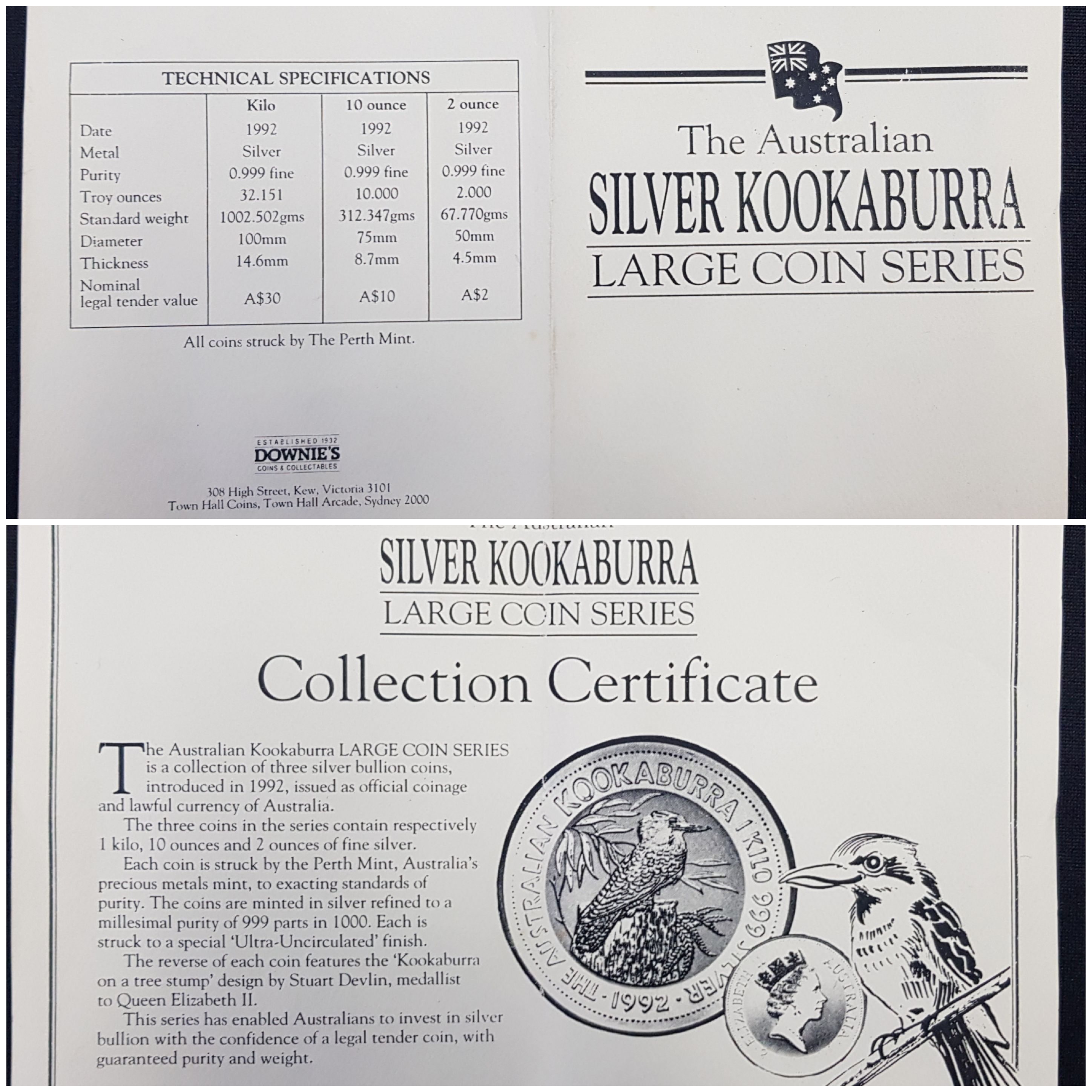 Auction #119 - Certificate