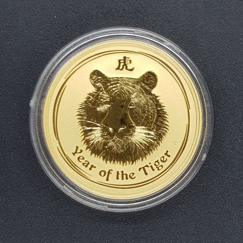 Auction 93 - Perth Mint 2010 Year Of The Tiger Gold Coin - 0.5oz (Series 2)