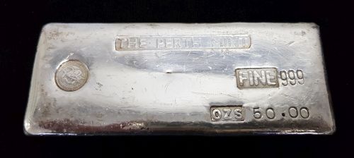 Auction 96 - Perth Mint 50oz Silver Bullion Bar