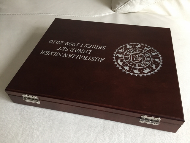 Coin Box 6 coin silver Lunar Series 1 coin box (Pic 3)