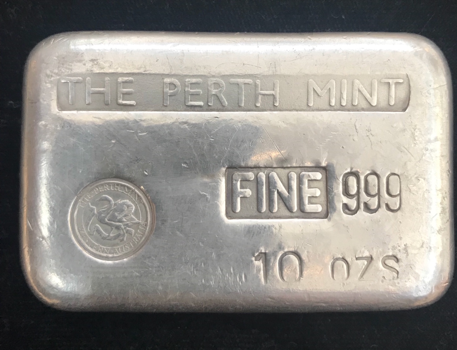 Perth Mint 10oz Silver Bar A1551