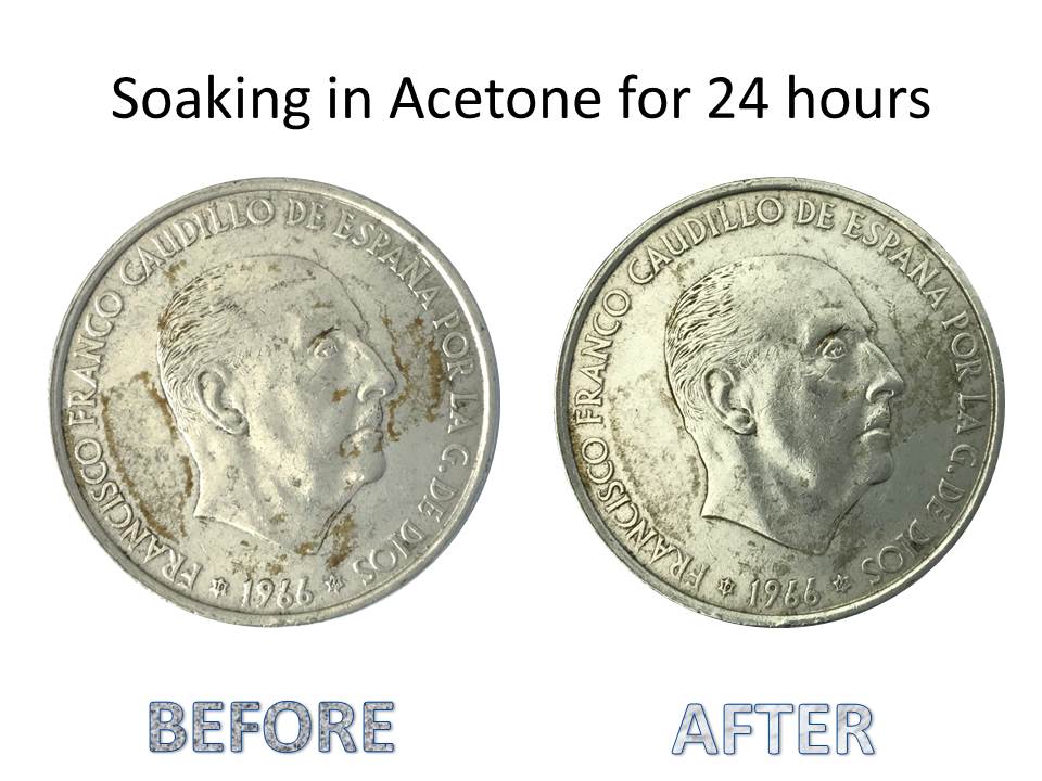 Soaking in Acetone